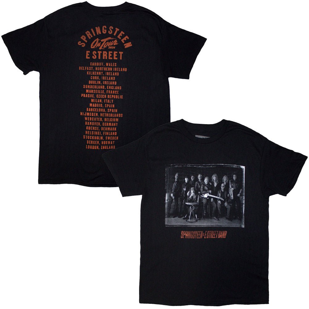 【予約商品】 BRUCE SPRINGSTEEN ブルーススプリングスティーン (11月 映画公開 記念 ) - Tour '24 E - Street Photo / バックプリントあり / 2024年ツアー会場限定販売 / Tシャツ / メンズ - PGS